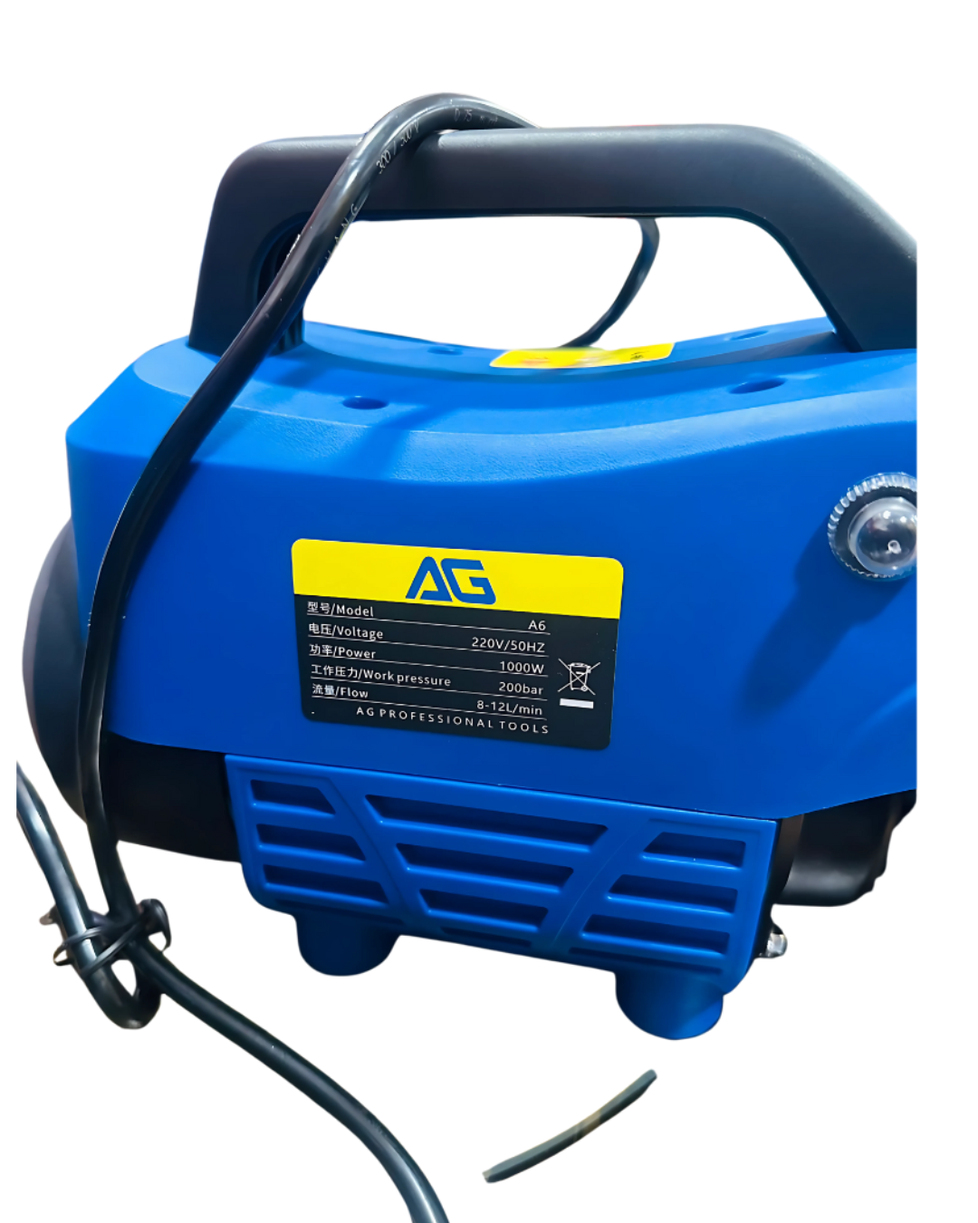 AG A6 High Pressure Washer 200 Bar – 1000W Car Washing Machine | Best Heavy Duty Jet Cleaner in Pakistan
