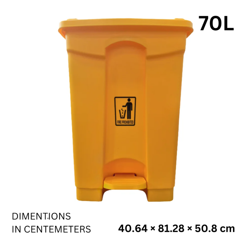 70 Litre Plastic Garbage Bin – Heavy-Duty Dustbin for Commercial Use