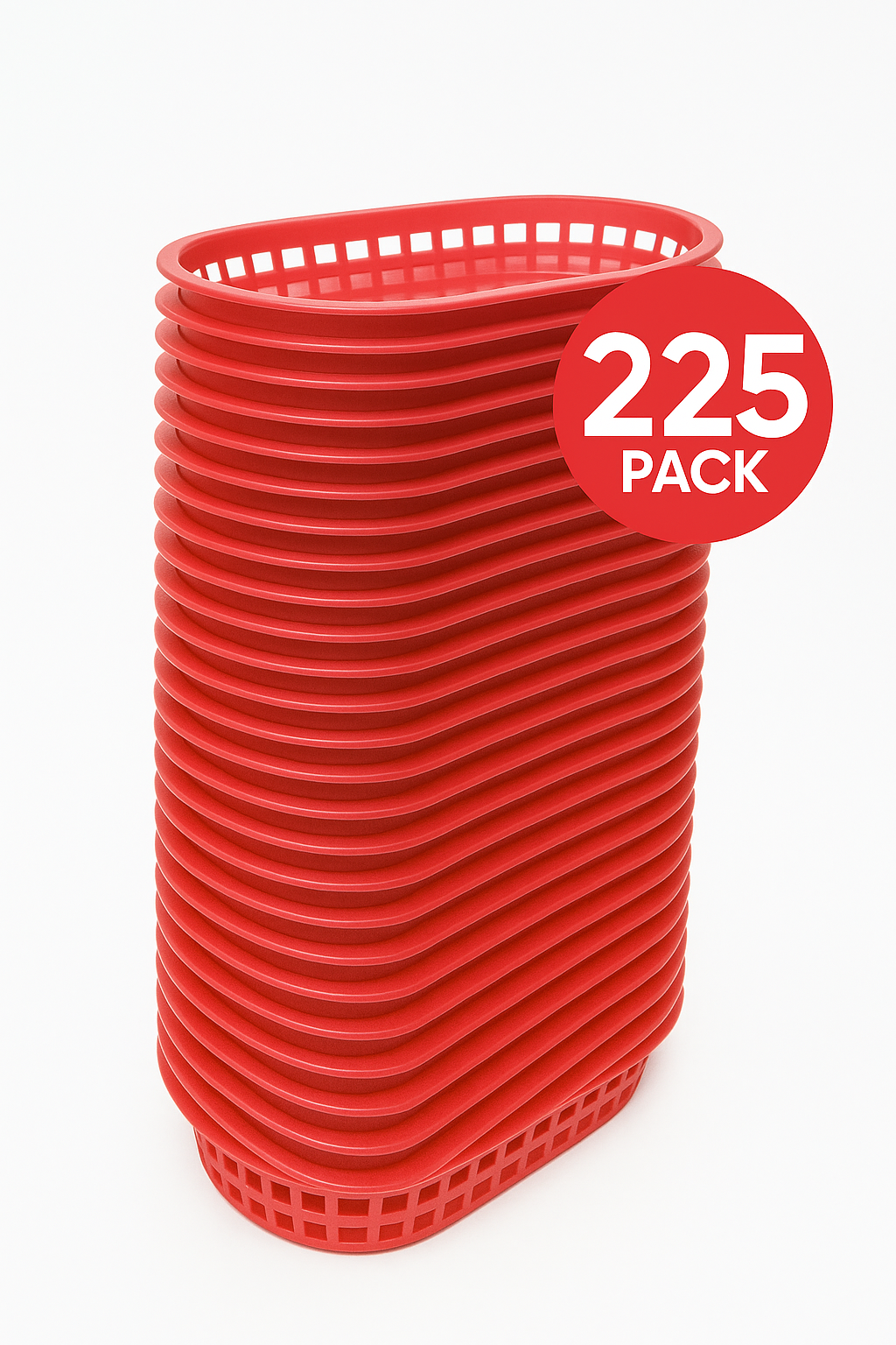 Plastic Burger Basket – 225 Pcs | Durable Serving Baskets for Restaurants & Cafés in GCC