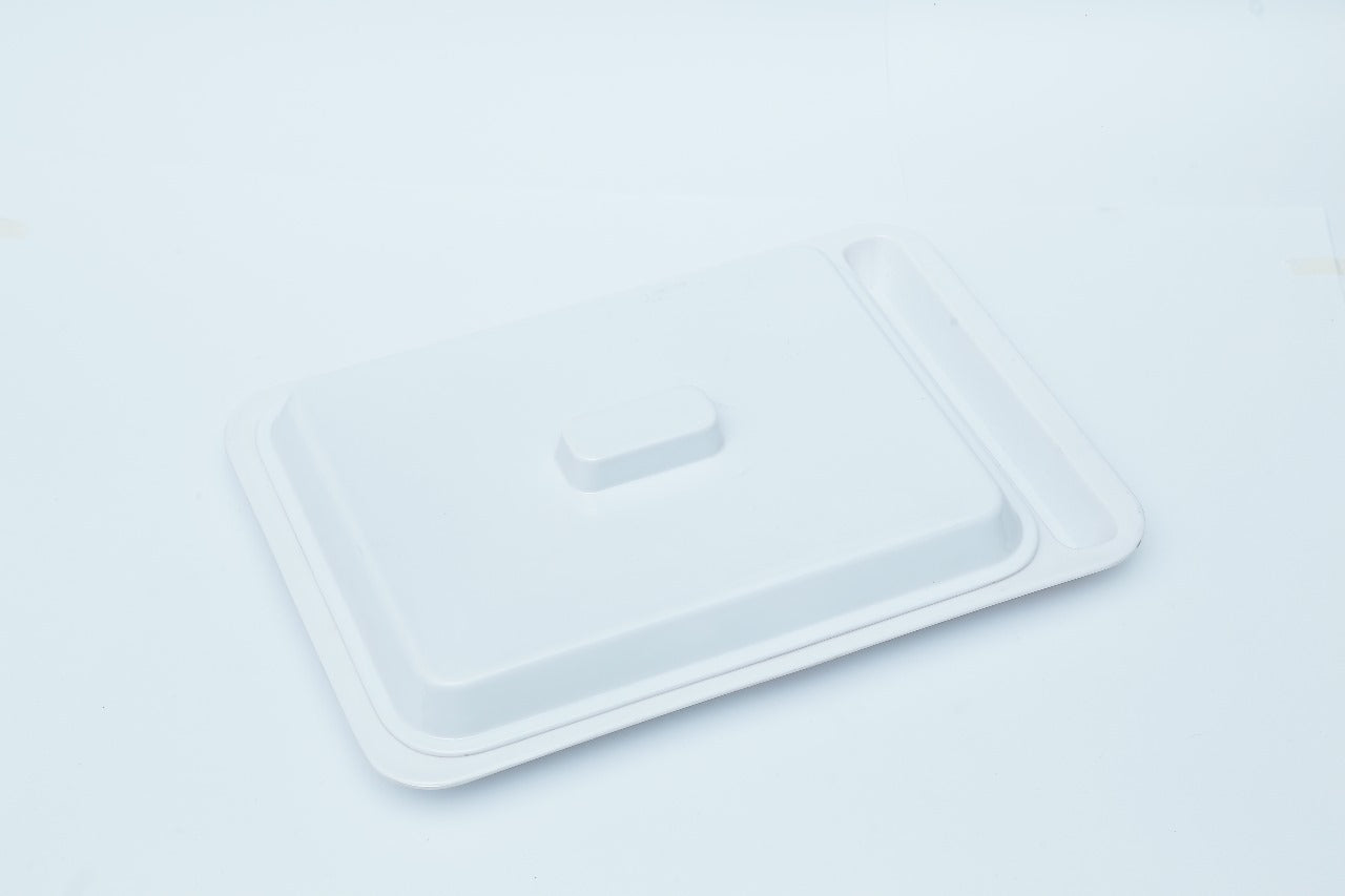 5 portion tray with lid