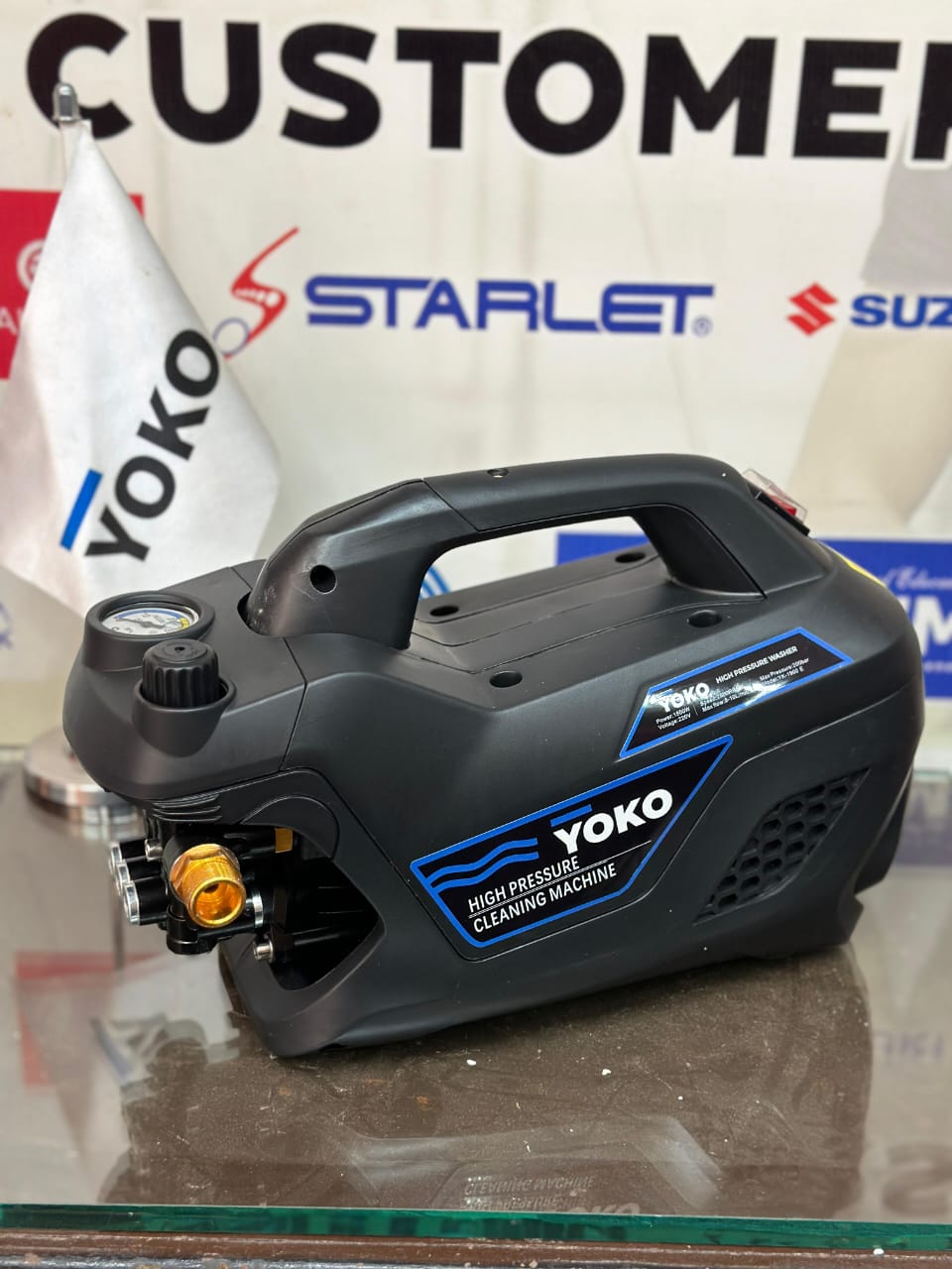 YOKO High Pressure Car Washer | Portable Electric Power Cleaner with Spray Gun, Foam Cannon & Hose – Ideal for Car, Bike, Patio & Home Cleaning