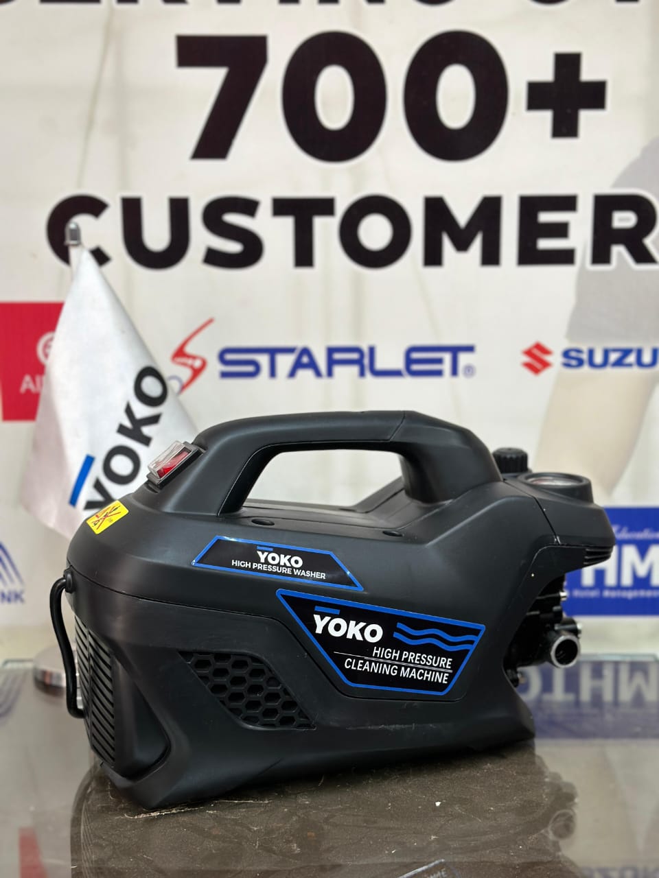 YOKO High Pressure Car Washer | Portable Electric Power Cleaner with Spray Gun, Foam Cannon & Hose – Ideal for Car, Bike, Patio & Home Cleaning
